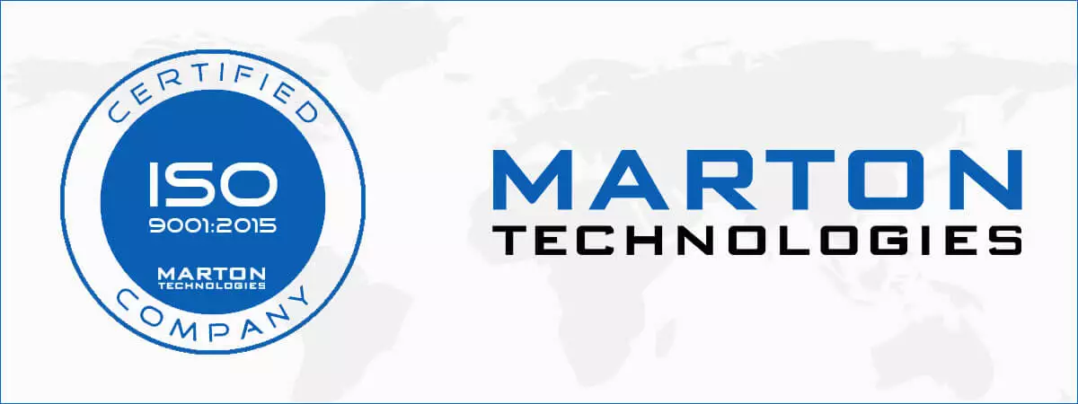 Marton received ISO 9001:2015 Certification